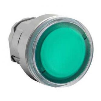 Green button drive without backlight, spring-return